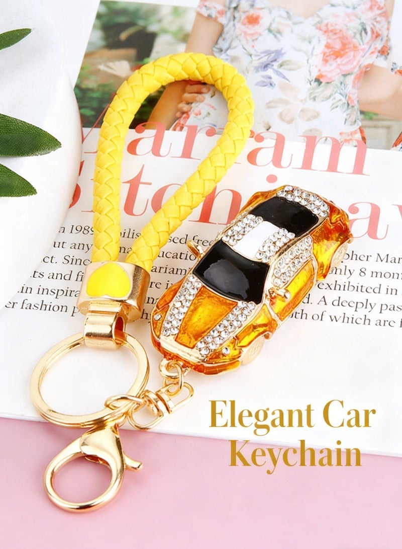 مقفل مفتاح مصغر بلوري لامع – ملحق سيارة عالي الجودة، تزيين راقٍ للمفاتيح والأحفاد - Image 2